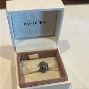 Pandora Silver and Gold Charm Bracelet
